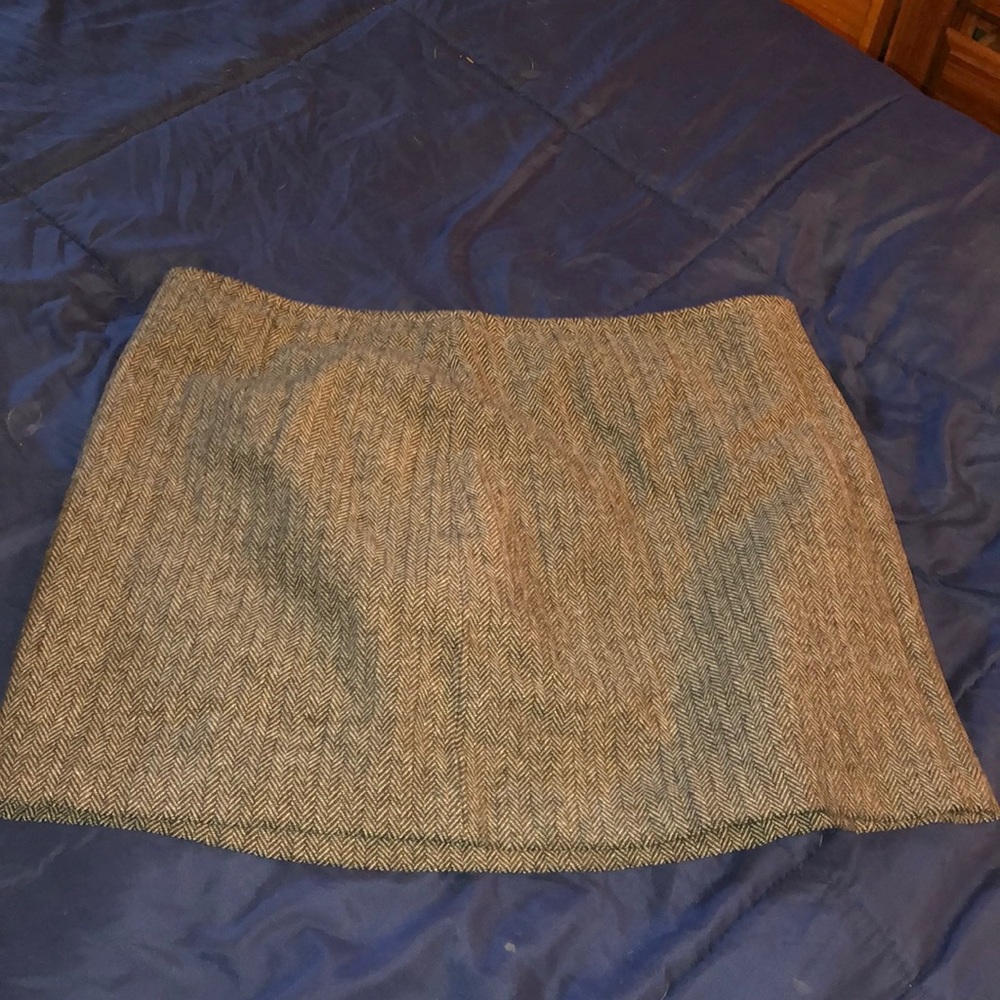 Grey skirt with pink silk on inside